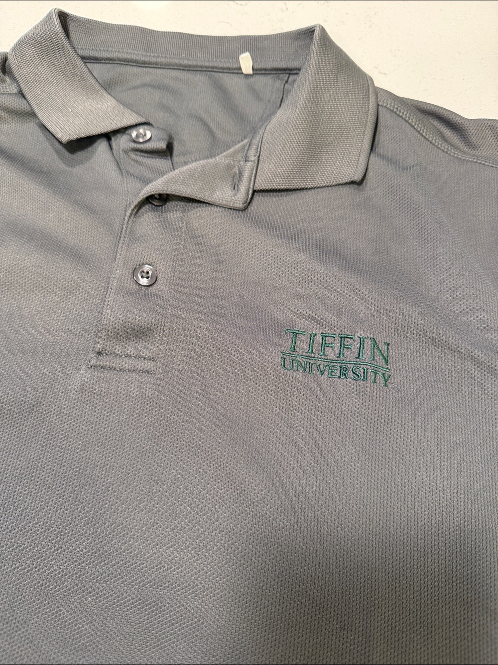 Men's Gray Tiffin University Polo Shirt
